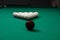 Different balls on modern billiard table