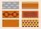 Different color and pattern of the brick laying