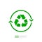 Different colored recycle waste bins vector illustration, Waste types segregation recycling.