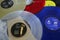 Different colored Vinyl records