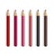 Different colors cosmetic pencil set