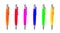 Different colors pens