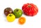 Different colors tomatos, Solanum lycopersicum