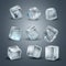 Different Crystal Clarity: Chilled Ice Cubes