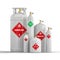 Different dangerous cylinder container