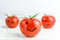 different emotions on tomatoes. Joy. Anger. Sadness