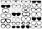 Different Eyeglasses Isolated