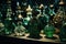 different fancy glass perfume bottles, Generative AI