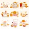 Different Fast Food and Dessert related composition for Restaurant Menu