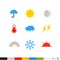 Different flat design web and application interface icons