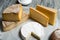 Different french cheeses Normandy and Savoie