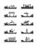 Different heavy lift ships