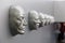 Different human emotions, sculptural mask