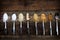Different Kinds of Sugar in the Spoons