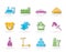 Different Kinds of Toys Icons