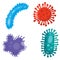Different Kinds of Viruses. Bacteria Biology Organisms . Virus Infection Ebola Epidemic Sick. Medical Genetics