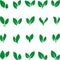 Different leaves in green, leaves collection, leaves icons, nature and wellness logo