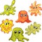 Different microbes vector element design