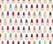 Different nails shape seamless pattern