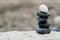 The different always outstanding and put on top, zen stone, balance, rock, peaceful concept