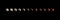 Different phases of total lunar eclipse on dark sky