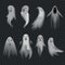 Different realistic ghosts isolated