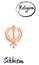 Different religious signs-Sikhism