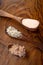 Different Salts Displayed in Wooden Bowls