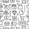 Different shopping seamless pattern