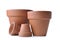 Different size of terra cotta flowerpots