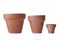 Different size of terra cotta flowerpots