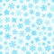 Different snowflake elements pattern