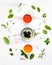 Different sorts of cooking oils. Olive oil flavored ,spice oils