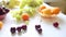 Different Summer fruits on a table