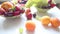 Different Summer fruits on a table