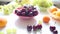 Different Summer fruits on a table