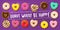 Different sweet donuts