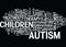 The Different Types Of Autism Treatment Text Background Word Cloud Concept