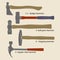 Different types of hammers