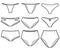 Different types of panties collection for women