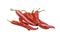 Different types of red hot chili pepper