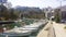 Different types of yachts anchored in Piraeus dock