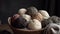 different woolen balls. Knitting hobby concept. Cozy indoor background