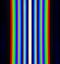 Diffraction of light from the fluorescent lamps, obtained by the grating