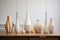 diffusers in various shapes and sizes placed side by side