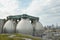 Digester eggs of the Newtown Creek Wastewater Treatment Plant