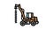 digger construction car vehicle color icon animation