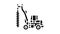 digger construction car vehicle glyph icon animation