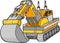 Digger Construction Vector