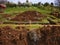 Digging in the ground for building the foundation